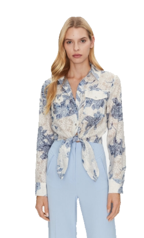 GUESS Camicia Donna W5GH03WH4K2 COL P8GZ MULTICOLORE